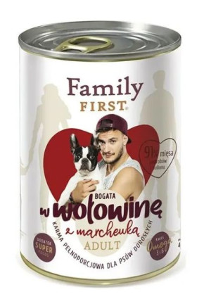 Family First Bogata w wołowinę z marchewą 400g