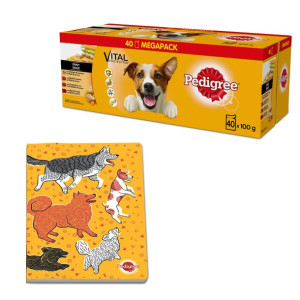 PEDIGREE Saszetka Adult Mix Smaków  40x100g