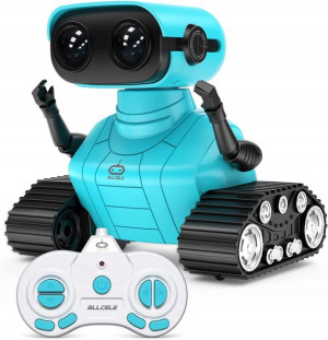 Zdalnie Sterowany Robot z Oczami LED Błękitny