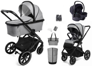 Wózek Muuvo Slick 2.0 Fotel Cosmo 3w1 Light Grey