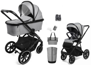 WÓZEK 2w1 MUUVO SLICK 2.0 TORBA Light Grey