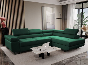 Duży Narożnik ALI Rogówka, Sofa, Funkcja spania