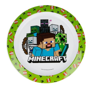 Talerz Płaski Ø 21 cm Dziecięcy MINECRAFT