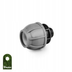 Łącznik do rur PE 25 mm GZ1/2'' PN10 DSRA10L25M12