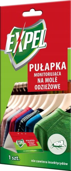 EXPEL Pułapka FEROMONOWA LEP na mole ODZIEŻOWE