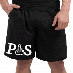 Krótkie Spodenki Męskie Szorty Zabawne Jeb*ć Pis