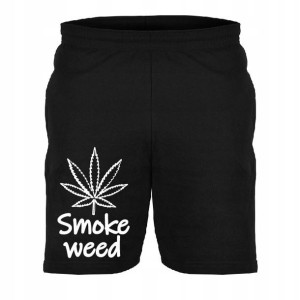 Krótkie Spodenki Męskie Szorty Zioło Smoke Weed