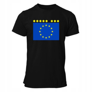 Koszulka Flaga Unia Europejska Ue 8 Gwiazd Pis