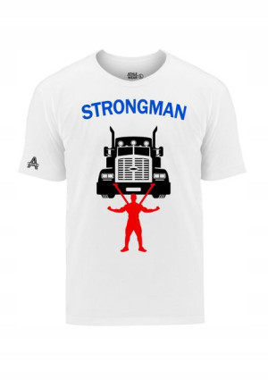 Koszulka Męska Strongman Ciężarówka Siłownia S-xxl
