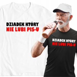 Koszulka Na Prezent Dziadek Który Nie Lubi Pis