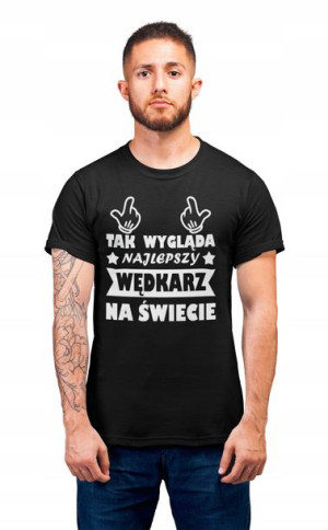 Koszulka Na Prezent Najlepszy Wędkarz Zabawna Hit