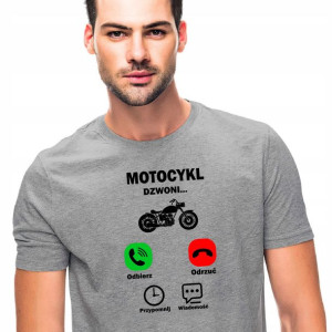 Koszulka Prezent Dla Motocyklisty Motocykl Dzwoni