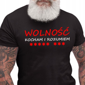 Koszulka Ruch 8 Gwiazd Wolność Kocham I Rozumiem