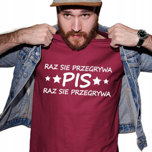 Koszulka Zabawna Wybory Stop Pis Się Przegrywa