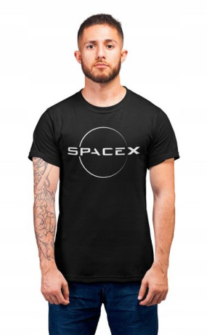 Męska Koszulka Elon Musk Spacex Nasa
