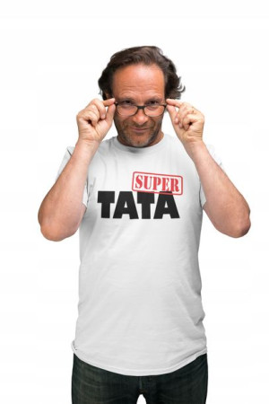 Tshirt Koszulka Dzień Ojca Super Tata Prezent