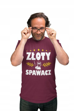 Zabawna Koszulka Bluzka Na Prezent Złoty Spawacz