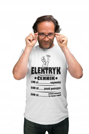 Zabawna Koszulka Dla Elektryka Elektryk Na Prezent