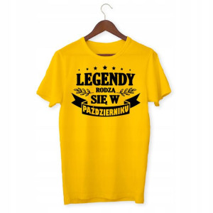 Koszulka Damska Urodzinowa Październik Legendy Hit