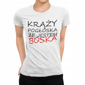 Zabawna Koszulka Damska Jestem Boska Prezent Hit