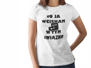Zabawna Koszulka Tshirt Damska To Ja Wciskam Enter