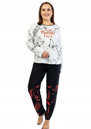 Piżama damska vienetta długie spodnie +Plus 1XL 46