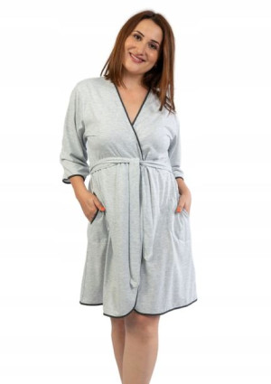 Szlafrok damski bawełna cienki Vienetta 2XL +Size