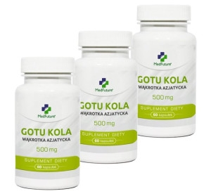 Gotu Kola ekstrakt standaryzowany 500 mg 180 kaps