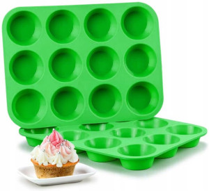 Muffinki Babeczki 12 Forma Silikonowa Foremka