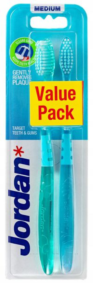 Szczoteczka do zębów JORDAN Medium 2 szt. DUO-pack