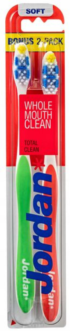 Szczoteczka do zębów JORDAN Total Clean miękka 2szt