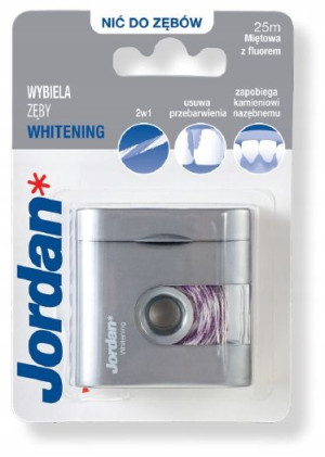 JORDAN DF WHITENING FLOSS 25M nic dentystyczna