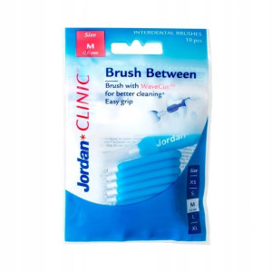 Jordan Cli Brush Betw M 10x10 Szczoteczki Międzyzębowe M 0,6