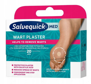 SALVEQUICK WART PLASTRY usuwające KURZAJKI 20 SZT