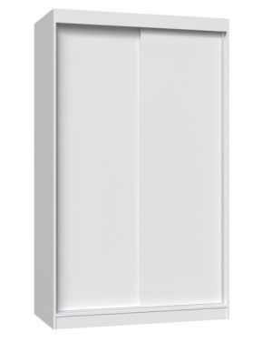 Szafa Przesuwna Iga 120cm Biel Pojemna + Półki