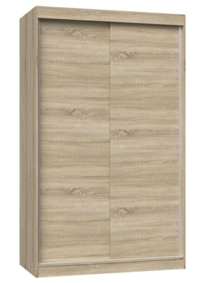Szafa Przesuwna Iga 120cm Półki Wieszak Dąb Sonoma