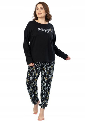 Piżama Damska Vienetta bawełniana +Size 2XL długa