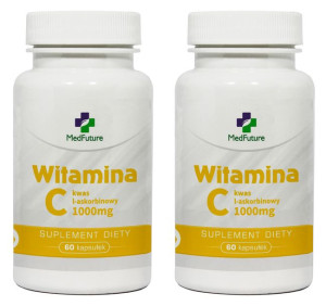 WITAMINA C 1000mg kwas askorbinowy 2x60kaps ZESTAW