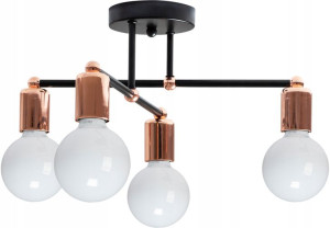 Lampa Sufitowa Wisząca Rose Gold Poczwórna
