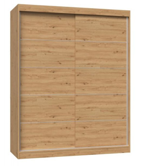 Przesuwna Szafa Iga 160cm Dąb Artisan Ze Szprosami