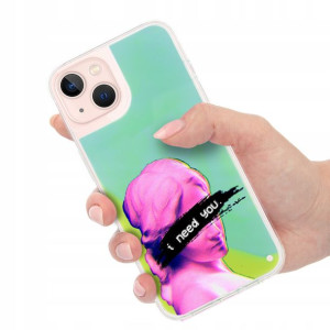 Etui SAND Zielony do IPHONE 13 Art Sztuka Wzory