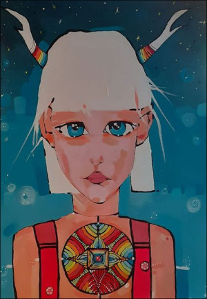 Dziecko ksieżyca - plakat premium 59,4x84,1 cm