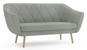 jasna szara kanapa Scandi sofa skandynawska 140 cm dwuosobowa Venasi Meble