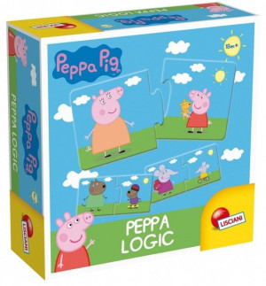 Lisciani Gra Logiczna Puzzle Świnka Peppa 16el.