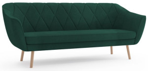 zielona kanapa Scandi sofa skandynawska 180 cm dwuosobowa Venasi Meble