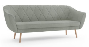 jasna szara kanapa Scandi sofa skandynawska 180 cm dwuosobowa Venasi Meble