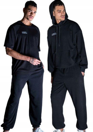 Komplet DRES męski trzyczęściowy bluza szorty S/M