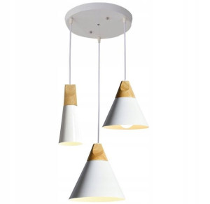 Lampa Wisząca Drewno Loft Industrial Scandi 3 Cpr