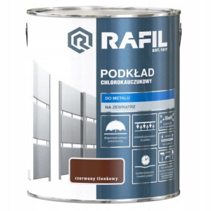 Farba Rafil Podkład Chlorokauczuk Czerwony 0,9l