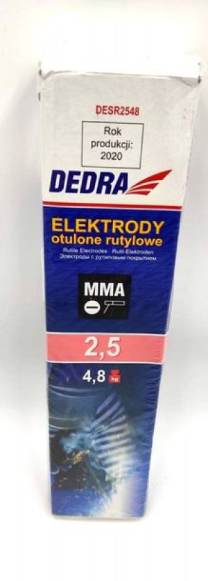 Elektroda rutylowa otulona 2,5x350mm, 4,8kg